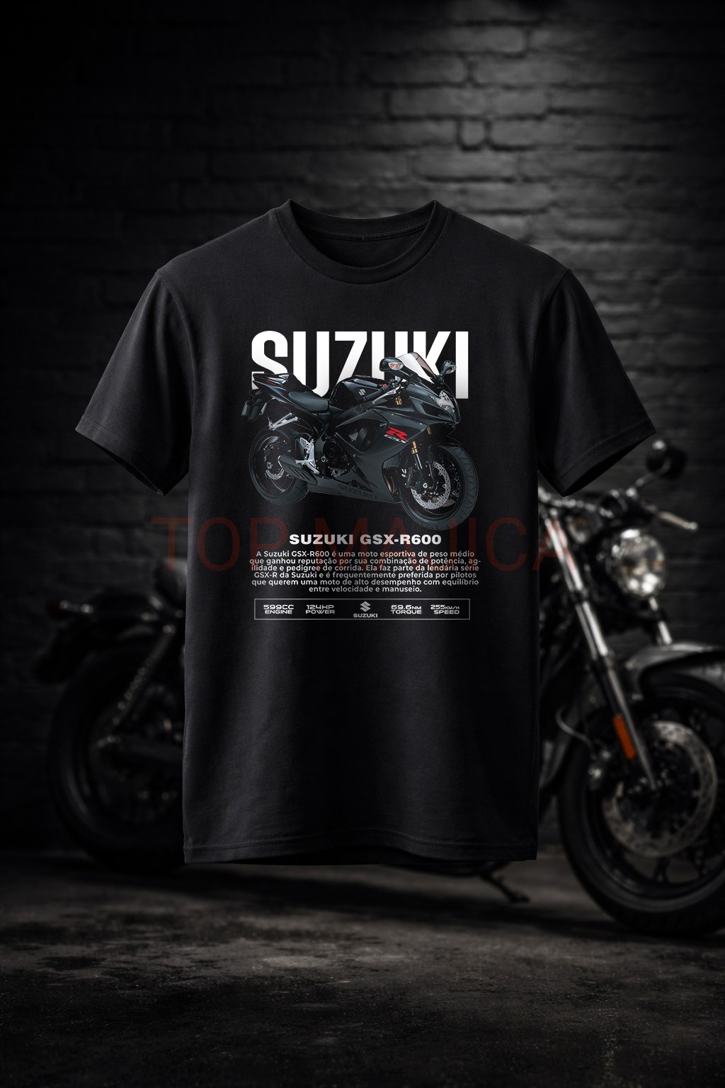 Suzuki GSX R600 Suzuki GSX R600 - Majica crna Suzuki GSX R600