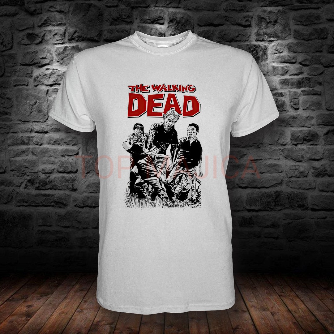 THE WALKING DEAD TOP The walking dead - Majica bela THE WALKING DEAD TOP
