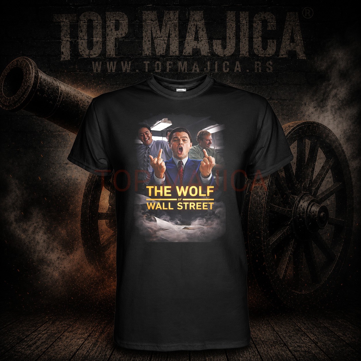 The Wolf of the wall street - Majica crna The wolf of the wall street majica