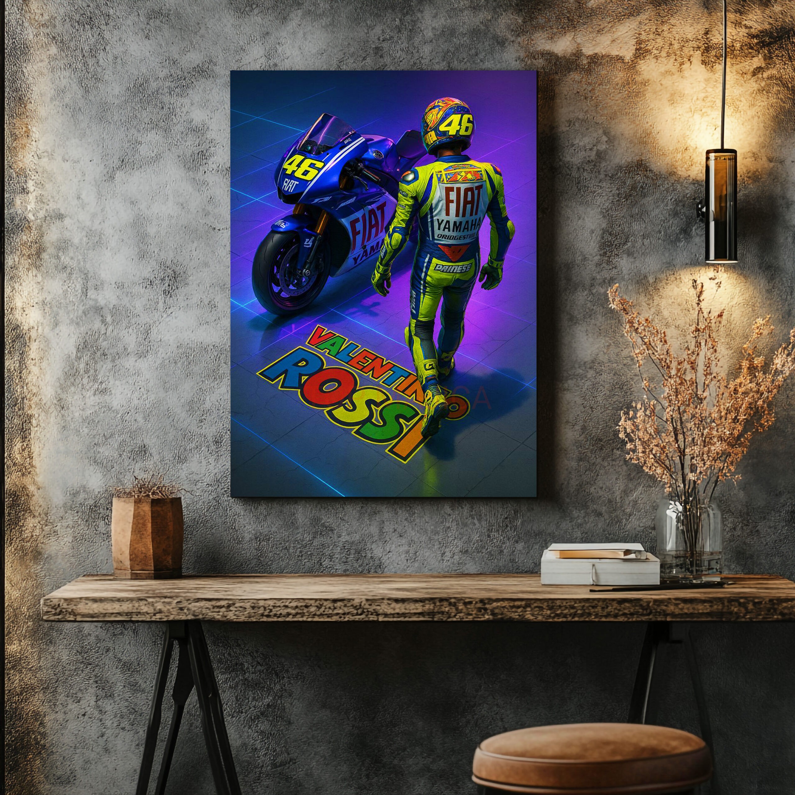 Valentino Rossi wall - Slika razne dimenzije Valentino Rossi wall slika scaled