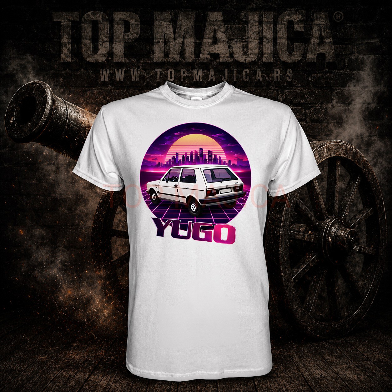 Yugo belli Vice edt - Majica bela Yugo beli Vice City edt - Majica bela Yugo belli Vice edt Majica bela