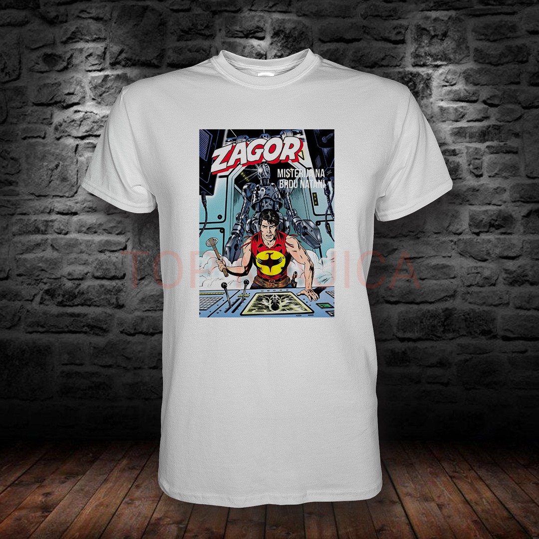 Zagor - Misterija na brdu - Majica bela ZAGOR MISTERIJA NA BRDU NATANI BELA