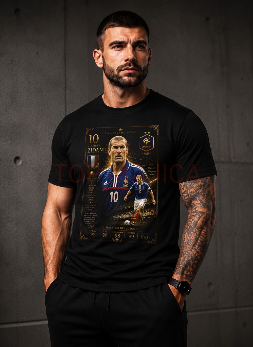 Zinedin Zidan crna majica Zinedin Zidan majica crna Zinedin Zidan crna majica