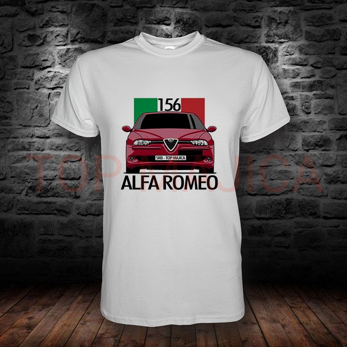 Alfa Romeo 156 - Majica u beloj boji alfa 156 majica