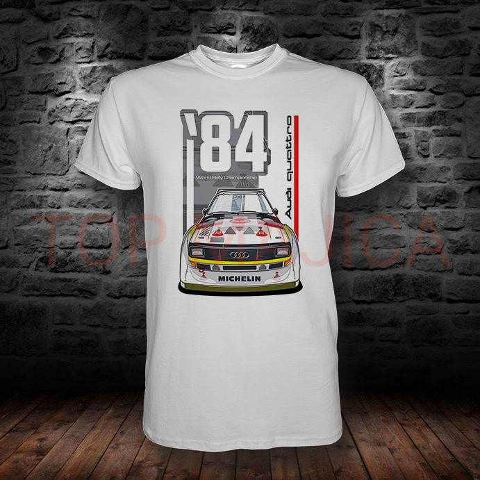 audi 84' quattro b Audi 1984 Quattro - Majica bela audi 84 quattro b