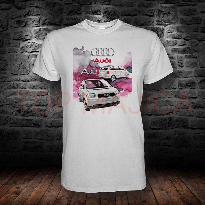 audi a2 retro bela majica Audi A2 retro - Majica bela audi a2 retro bela majica