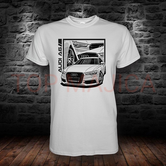 Audi A6 - Majica bela audi a6 majica