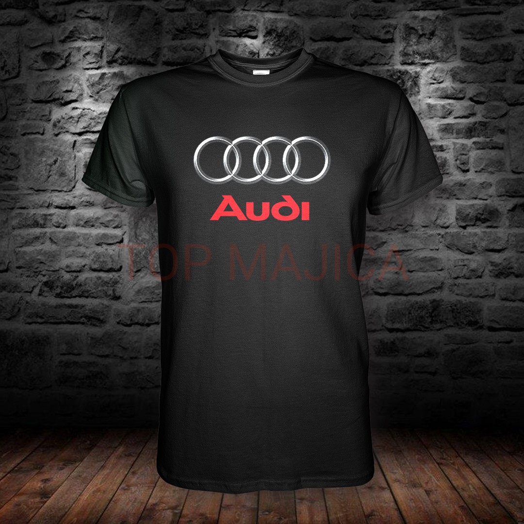 Audi Logo - Majica crna audi logo majica
