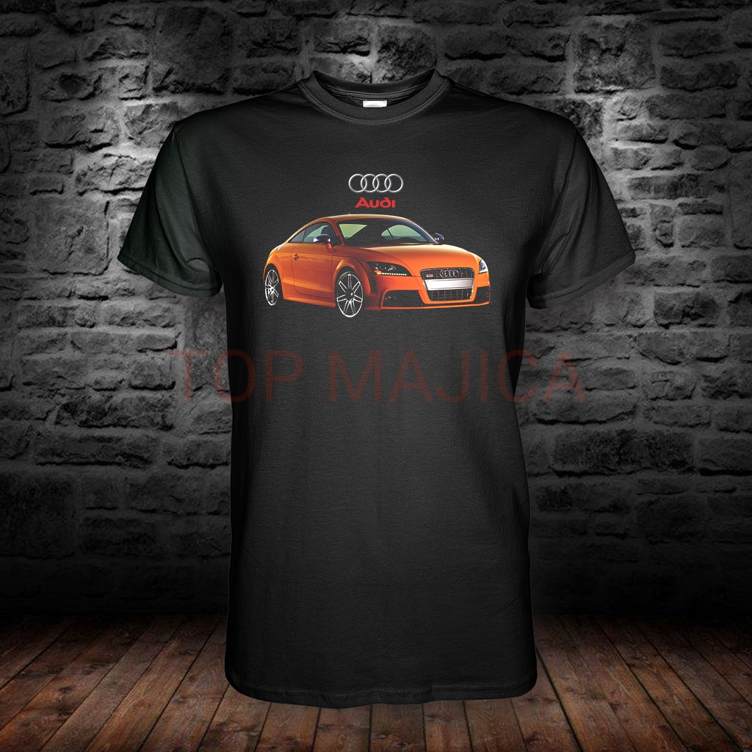 Audi TTRS orange - Majica crna audi ttrs