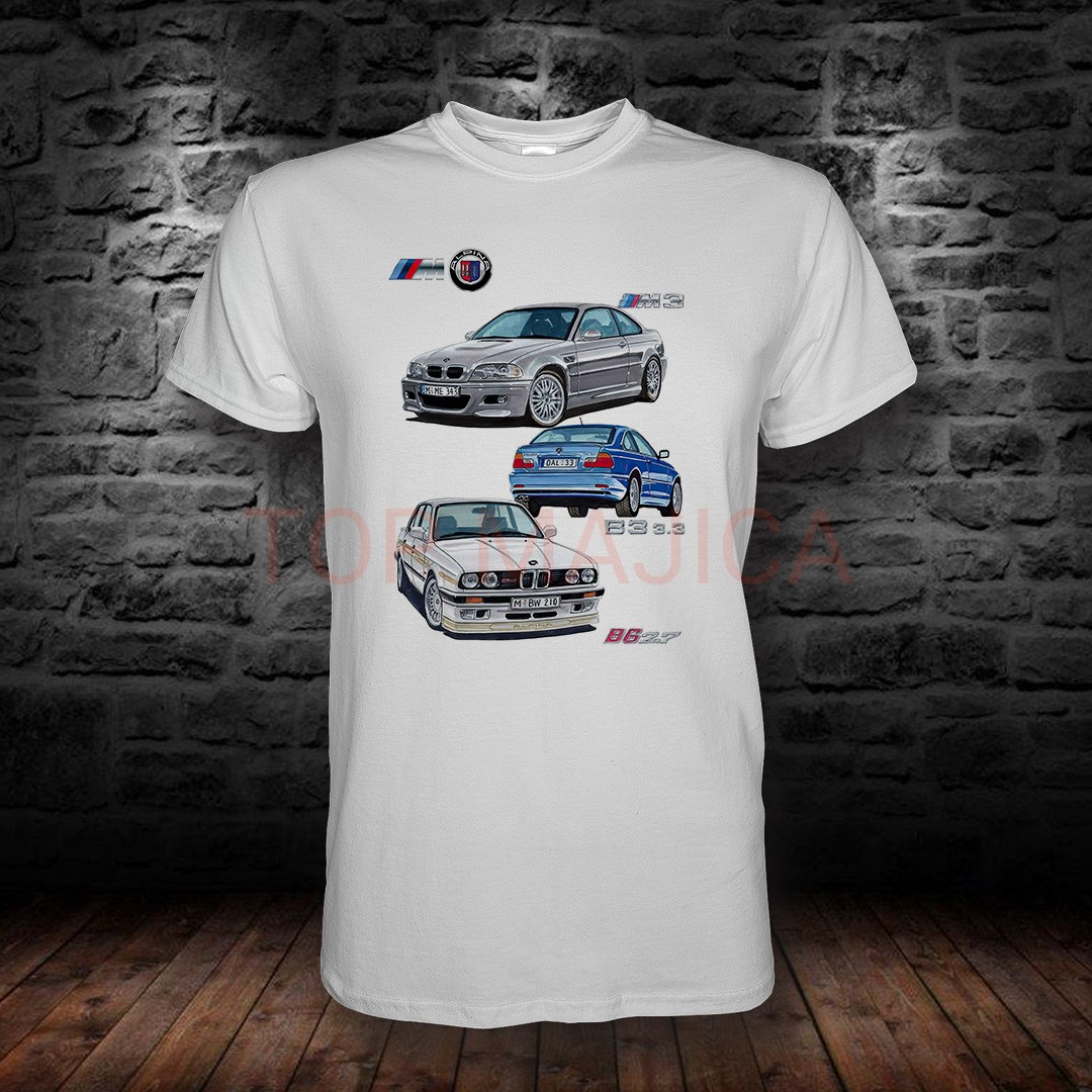 bmw alpina art bela BMW Alpina art - Majica bela bmw alpina art bela