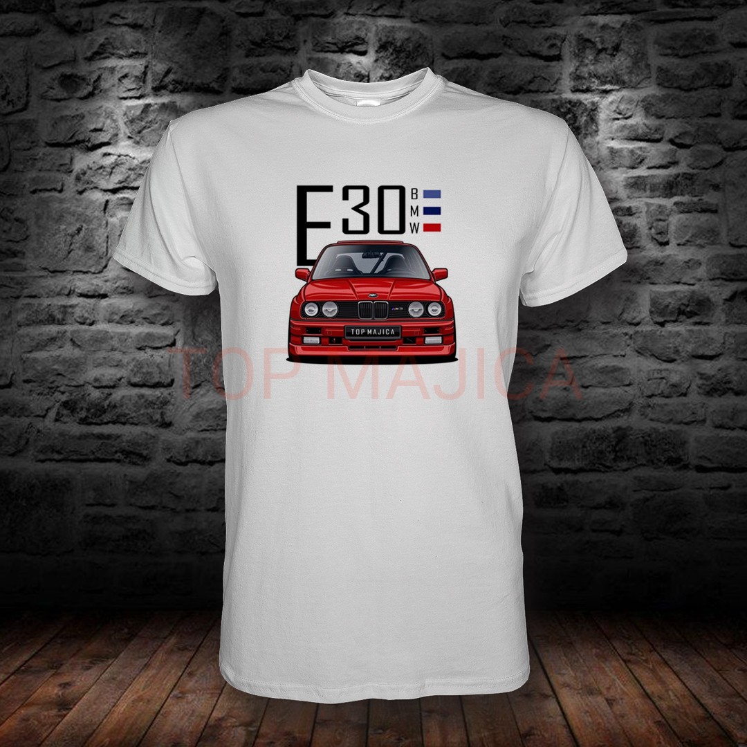 bmw e30 m power bela BMW E30 M power - Majica bela bmw e30 m power bela