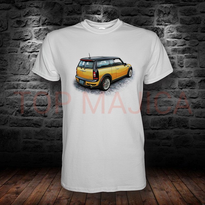 clubman yellow Mini Morris Clubman yellow - Majica bela clubman yellow