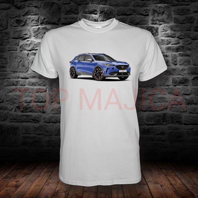 cupra formentor blue Cupra Formentor blue - Majica bela cupra formentor blue