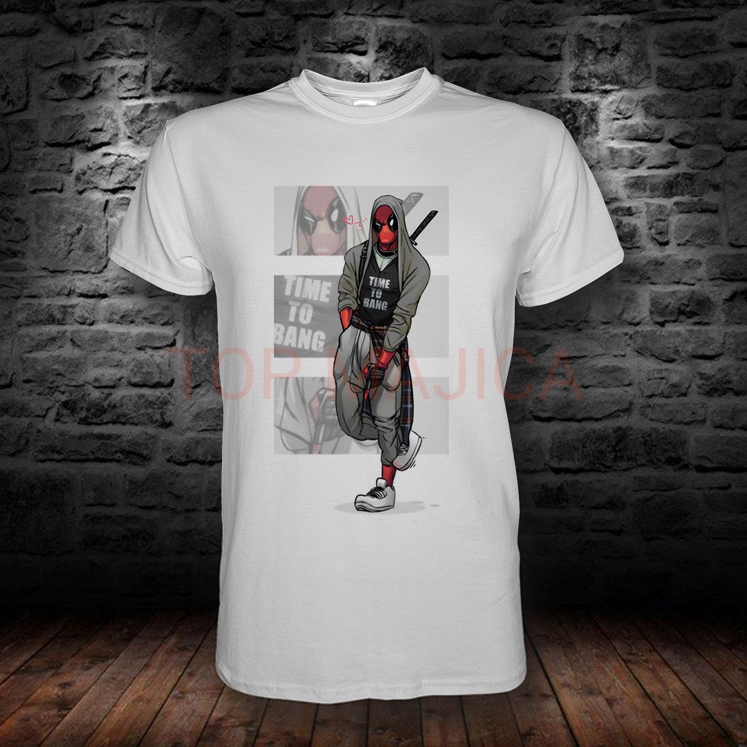 deadpool bang Deadpool Bang - Majica bela deadpool bang