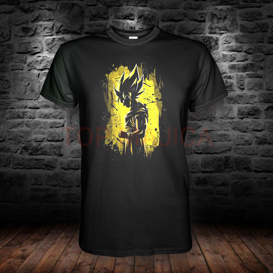 Dragon Ball yellow - Majica crna dragon bal blk top crna majica