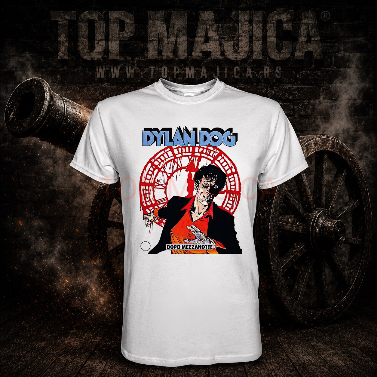 Dylan Dog watch - Majica bela dylan dog watch