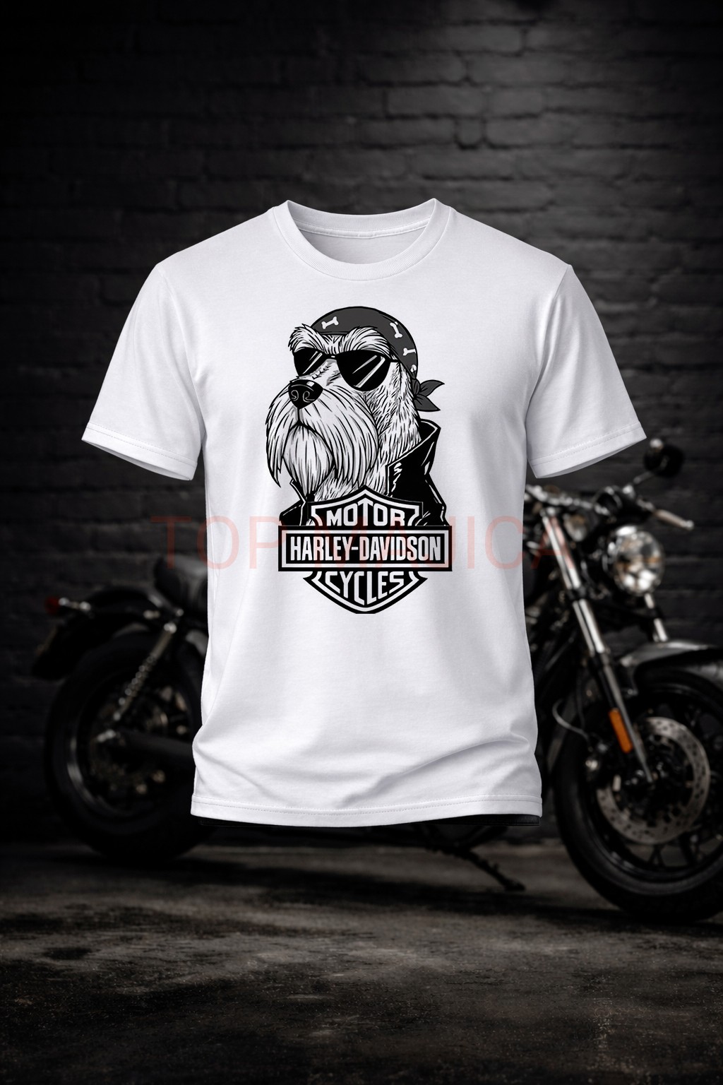 harley dog majica Harley Davidson Dog - Majica crna harley dog majica