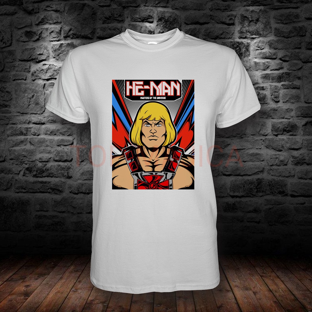he -man bela majica He Man classic - Majica bela he man bela majica