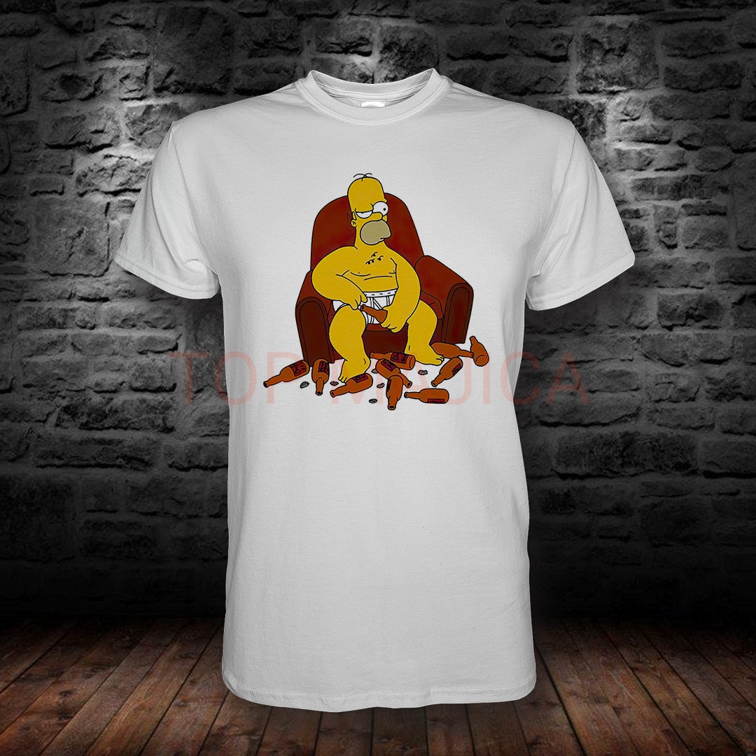 homer beer edt Homer Simpson beer - Majica bela homer beer edt