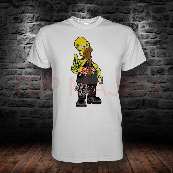 Homer Simpson Slayer - Majica bela
