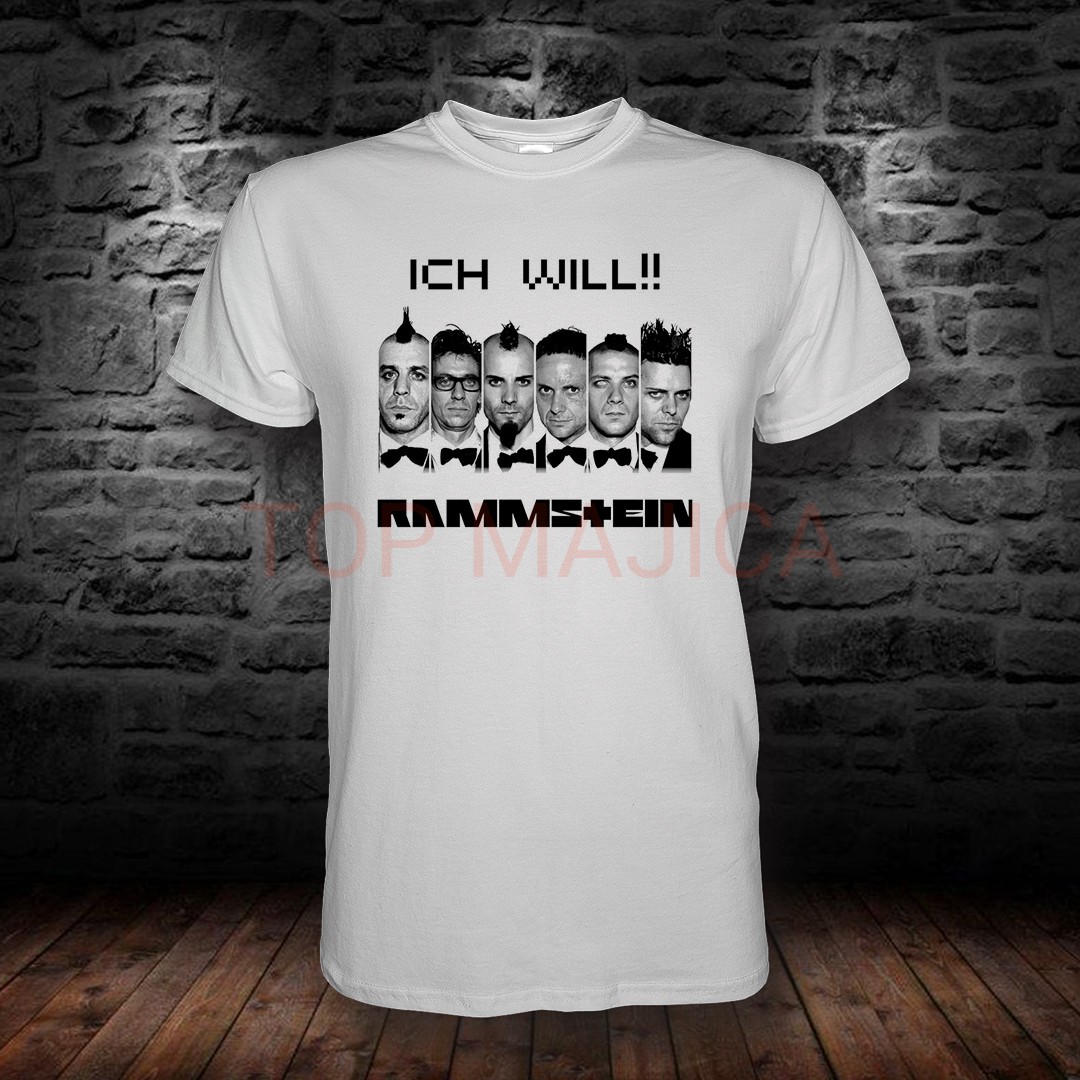 Rammstein Ich Will - Majica bela ich will Rammstein