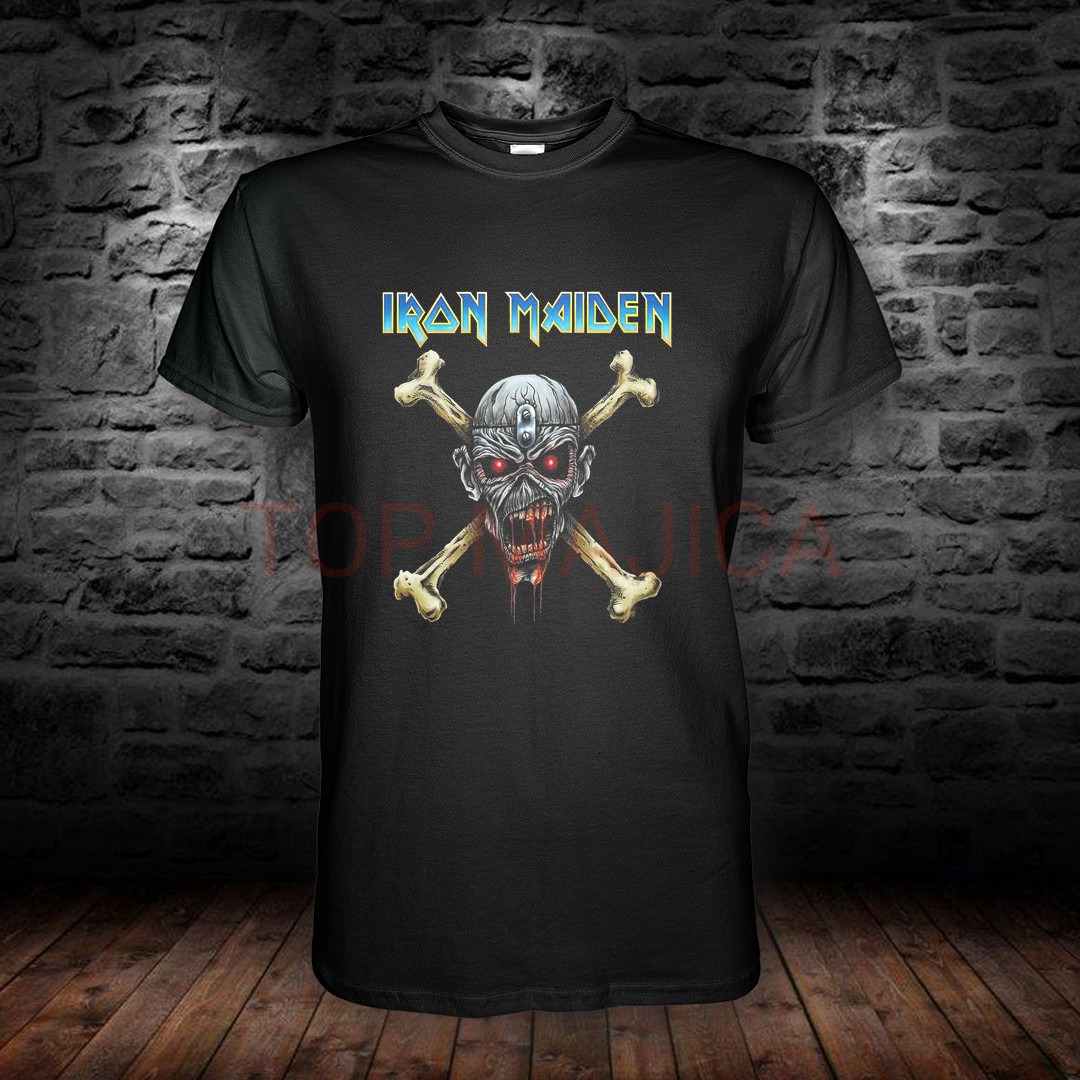 Iron Maiden - Majica blk iron maiden skulll crna
