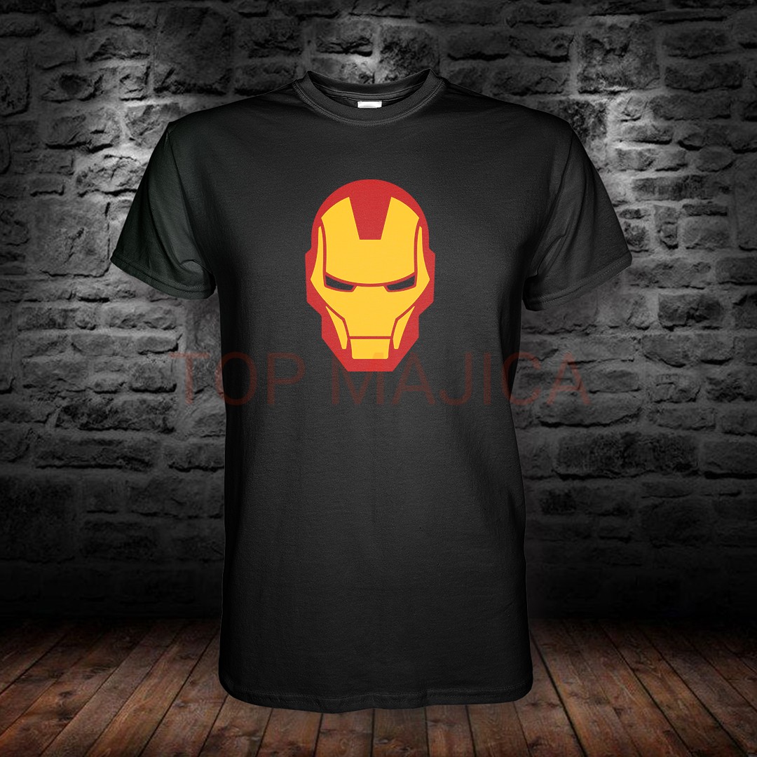 Iron man mask - Majica crna iron man mask crna majica