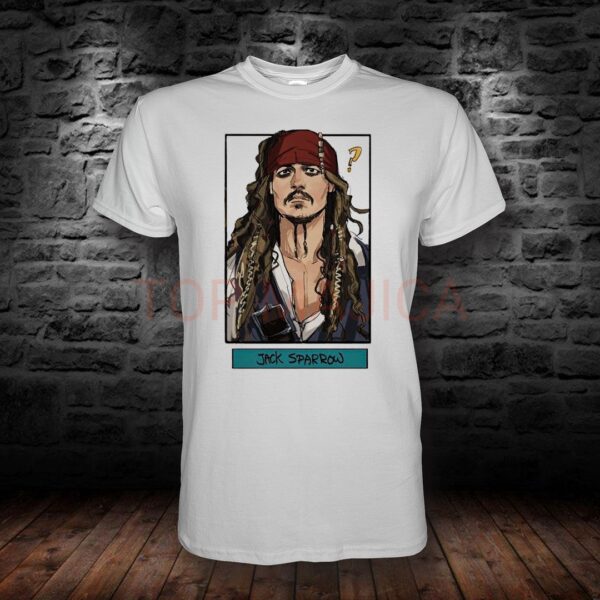 Jack Sparrow art - Majica bela