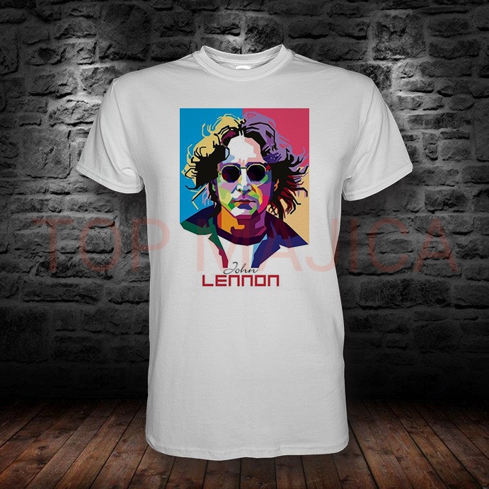 john lennon top majica art John Lennon - Majica bela john lennon top majica art