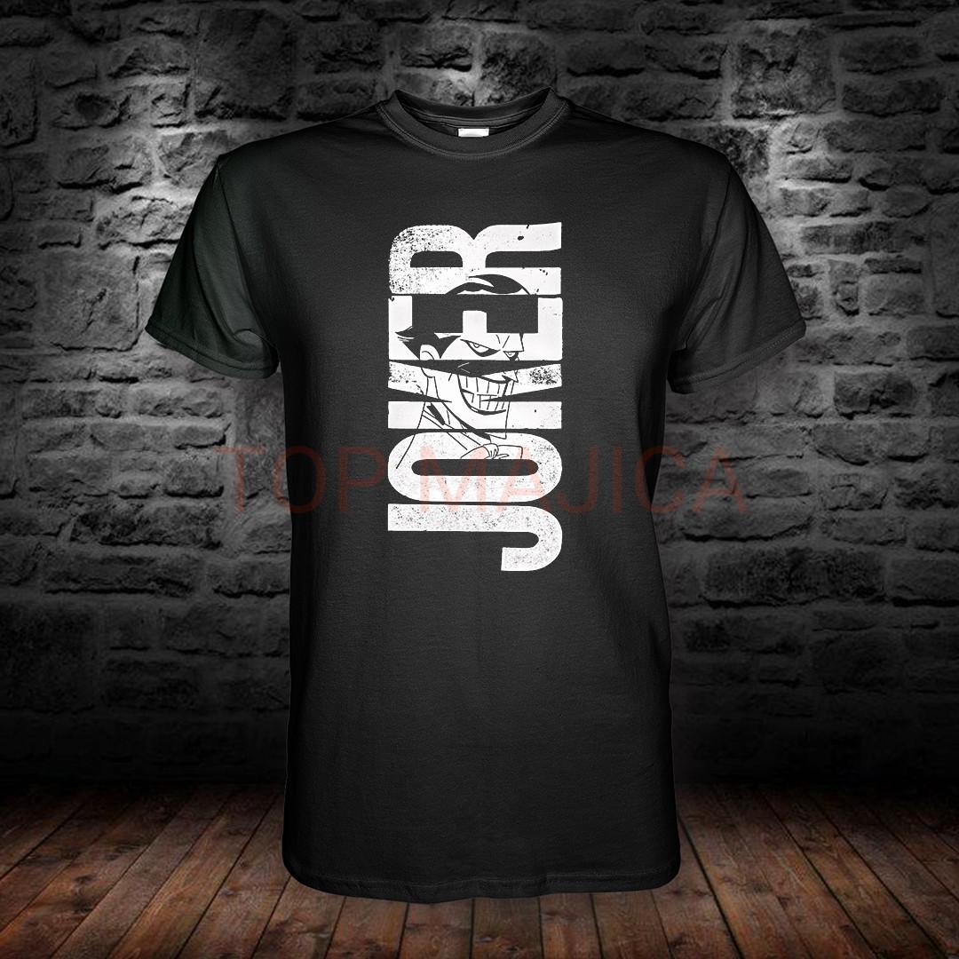 joker smile top crna majica Joker text art - Majica crna joker smile top crna majica