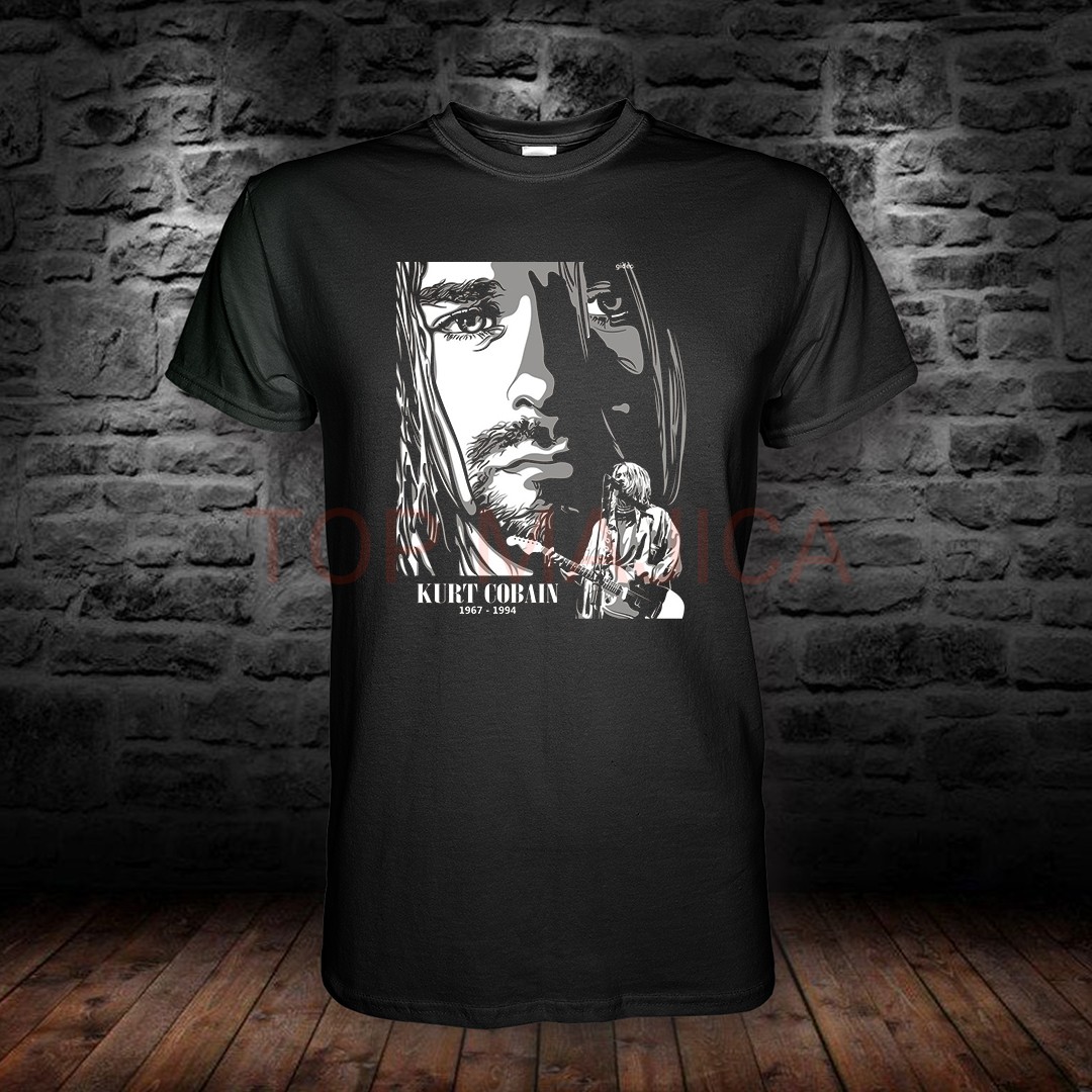 Nirvana - Kurt Cobain black and white - Majica kurt cobain black and white