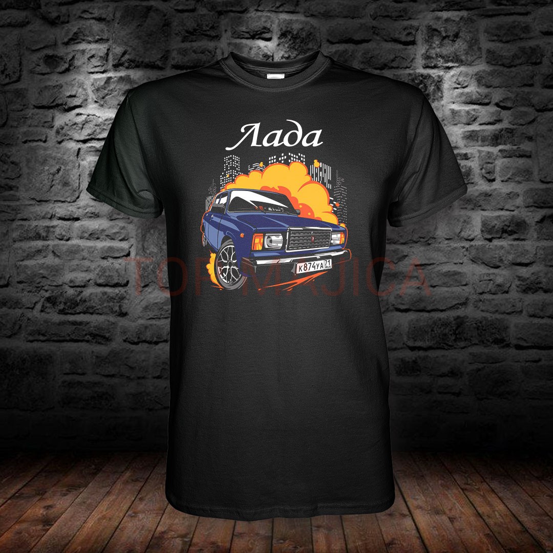 lada majica crna Lada blue - Majica crna lada majica crna