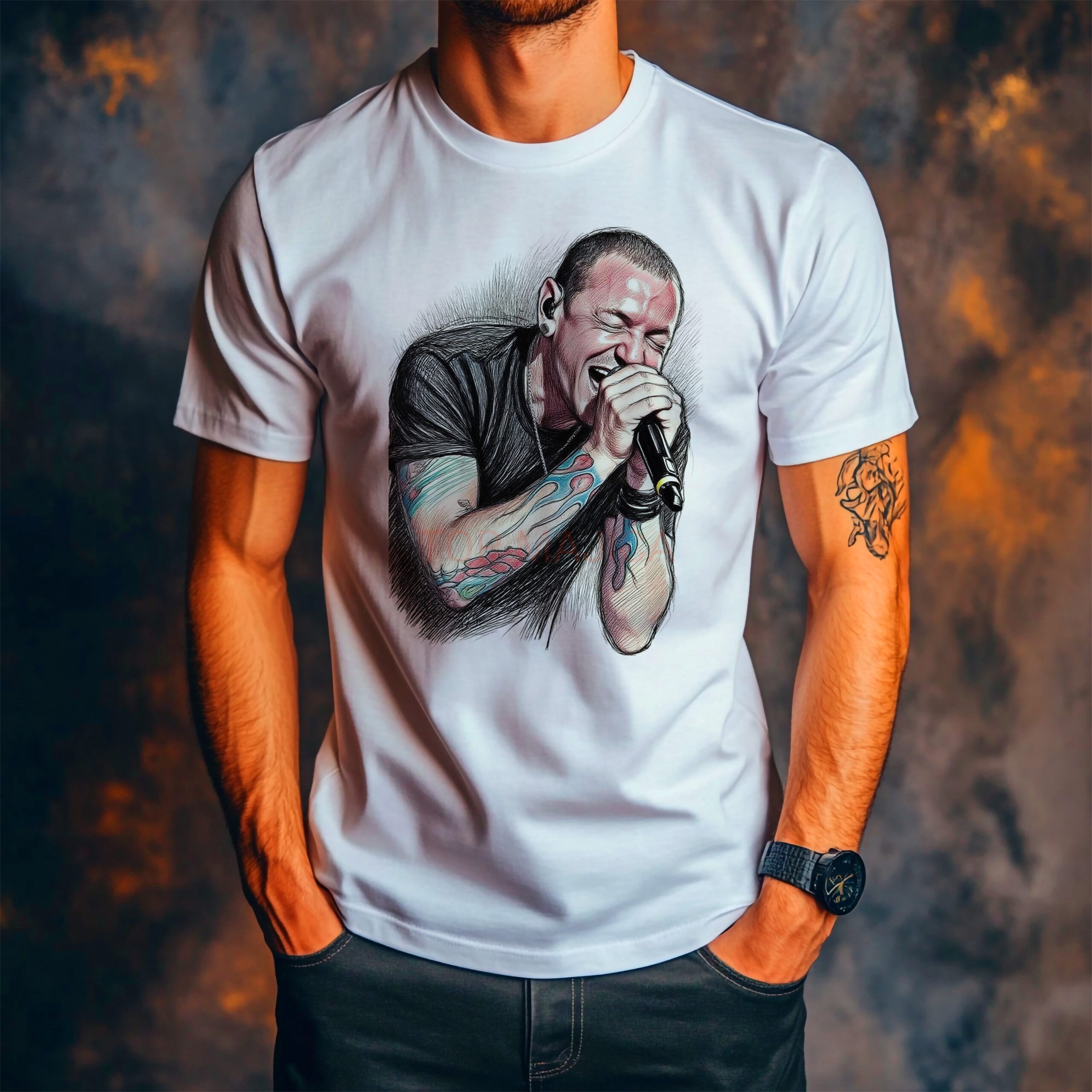 Linkin Park Chester Bennington art majica linkin park 3 scaled