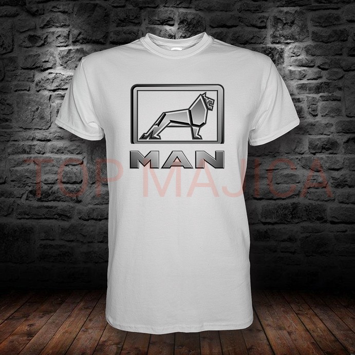 man soferska majica MAN - Majica bela man soferska majica