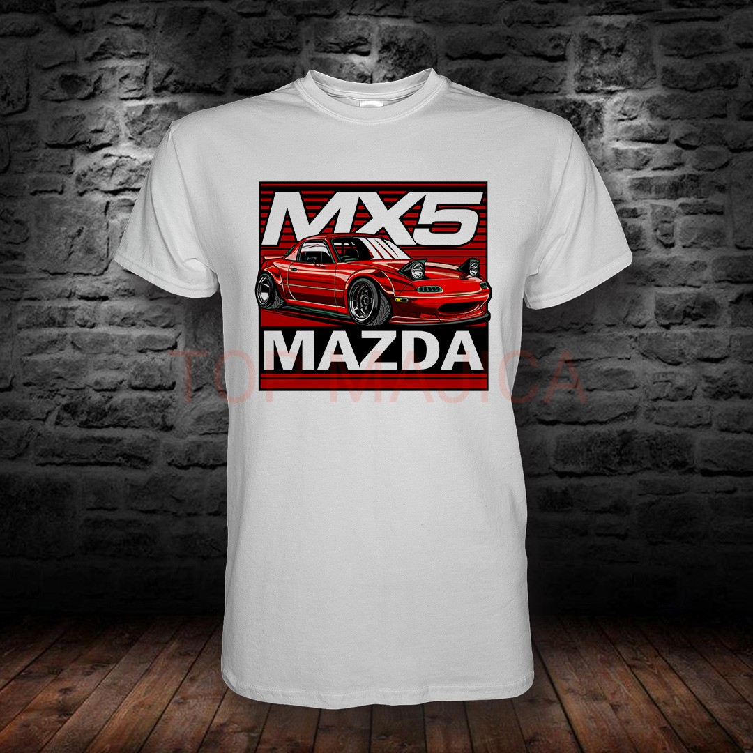 Mazda MX5 - Majica bela mazda mx5 bela
