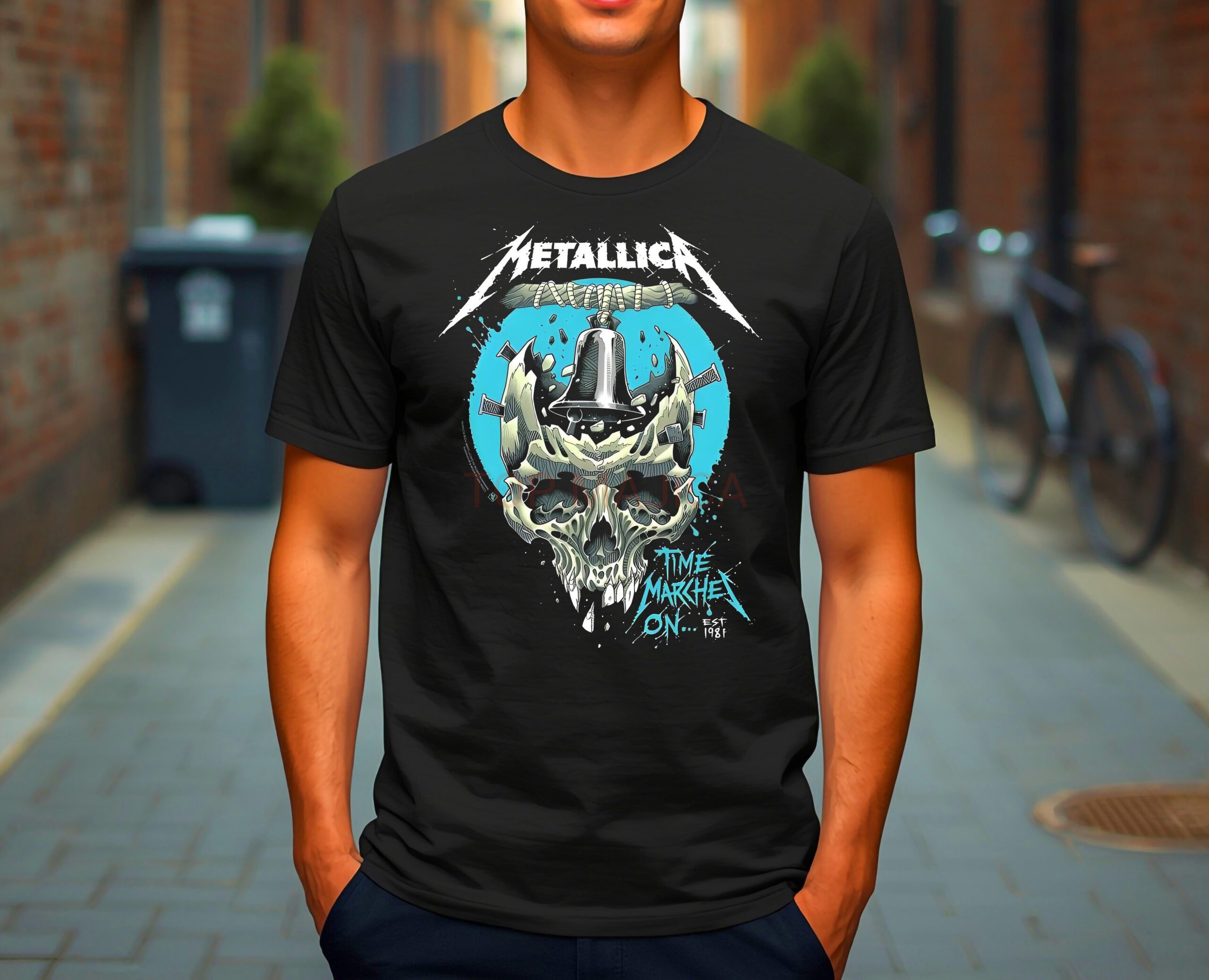 Metallica est.1981 Time marches on - Majica crna metallica time marches on majica scaled