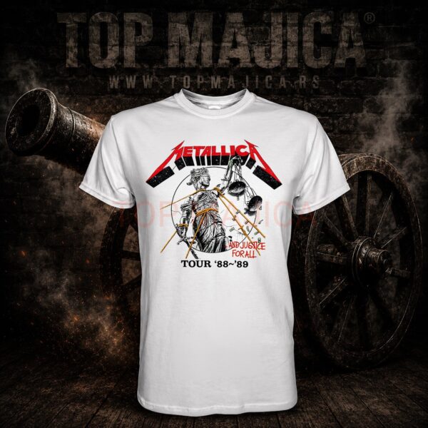 Metallica tour 88-89 justice majica bela
