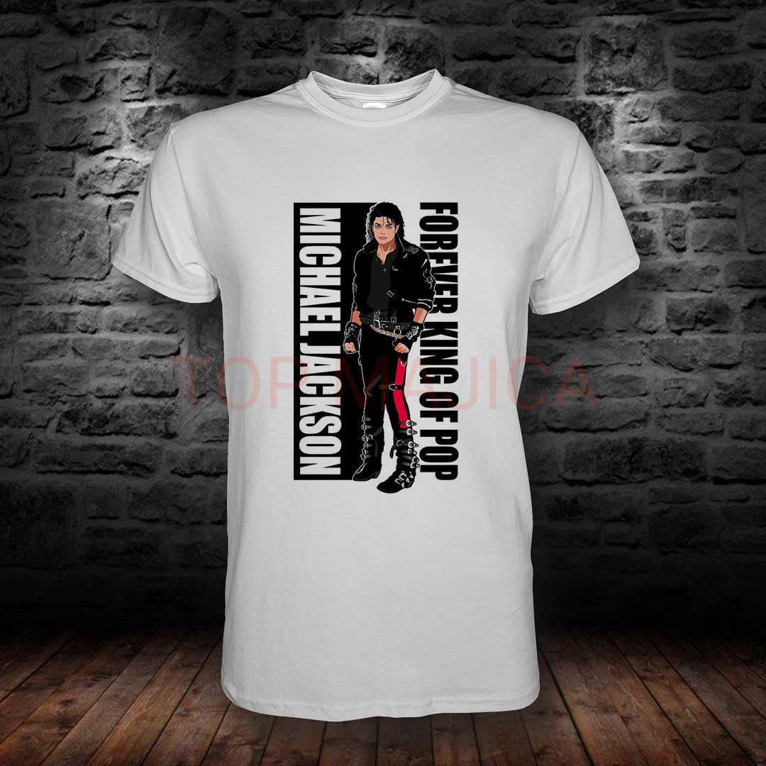 michael jackson Michael Jackson forever king - Majice bela michael jackson