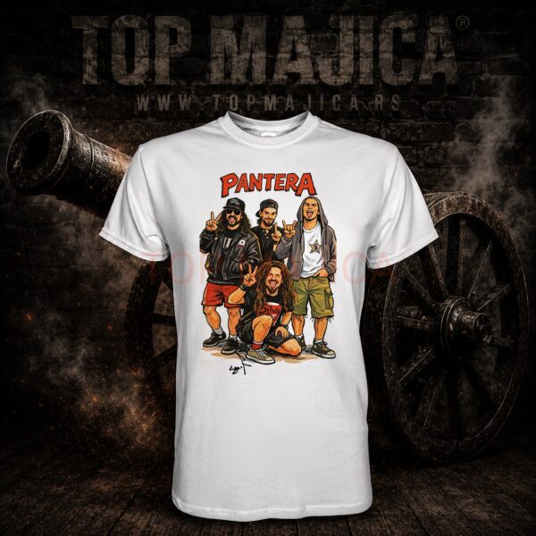 Pantera majica bela