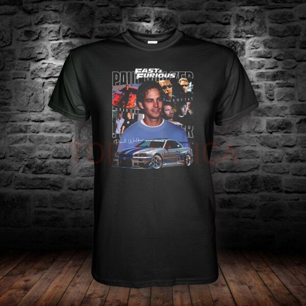 Paul Walker - Fast & Furious - Majica crna
