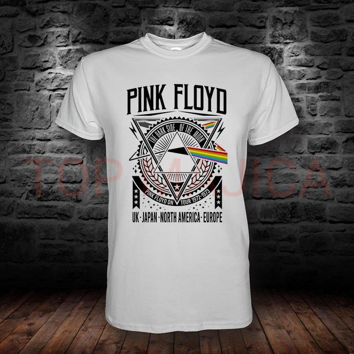 Pink Floyd majica bela pink f bela top