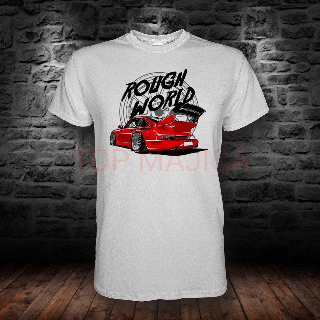 Porsche Rough World - Majica bela porsche rough world