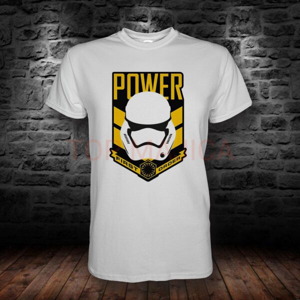 Star Wars - Power first order - majica bela