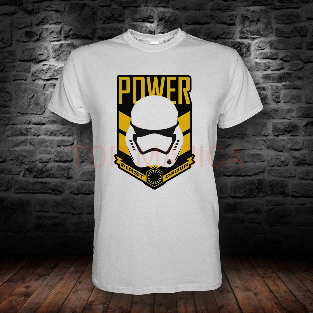 Star Wars - Power first order - majica bela power first order star wars