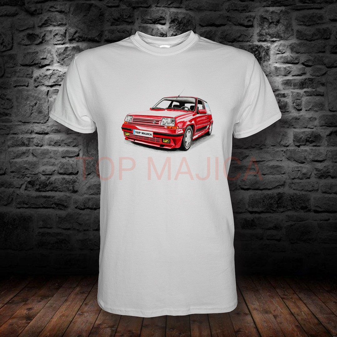 Renault 5 red - Reno 5 - Majica reno 5 majica