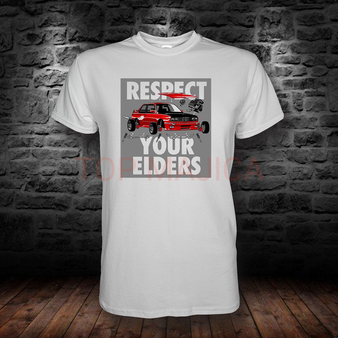 respect your elders bmw parts BMW parts - Respect your elders - Majica bela respect your elders bmw parts
