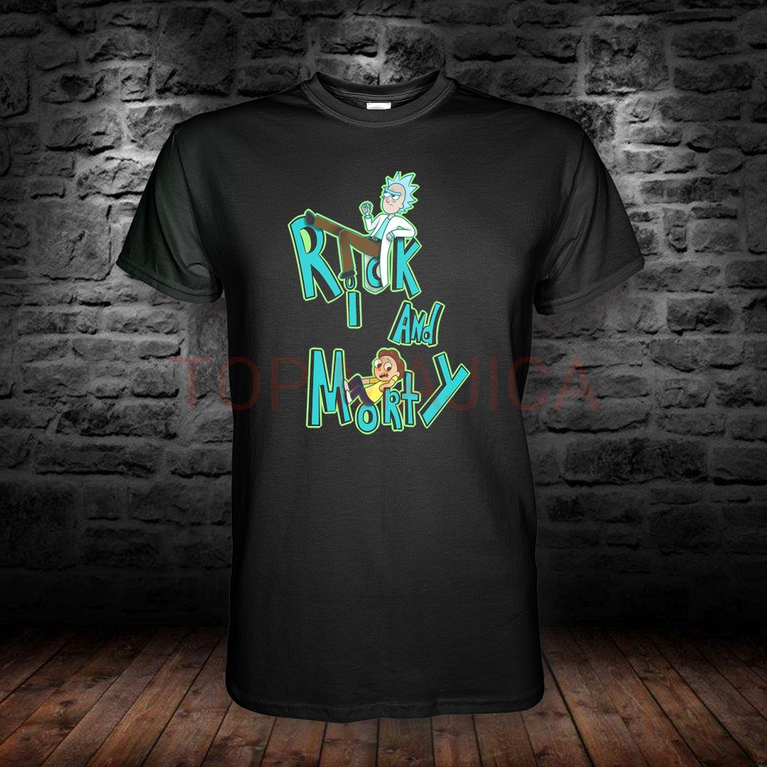 rick and morty blk top Rick and Morty green - Majica crna rick and morty blk top