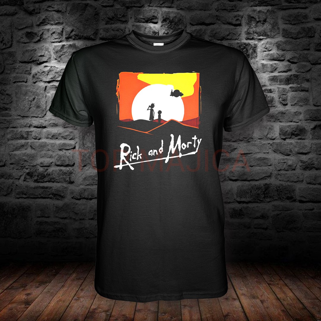 rick and morty sunset Rick and Morty sunset - Majica crna rick and morty sunset