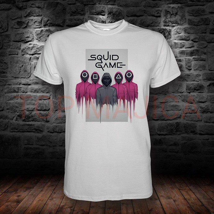 Squid Game majica bela u svim velicinama sQuid game man