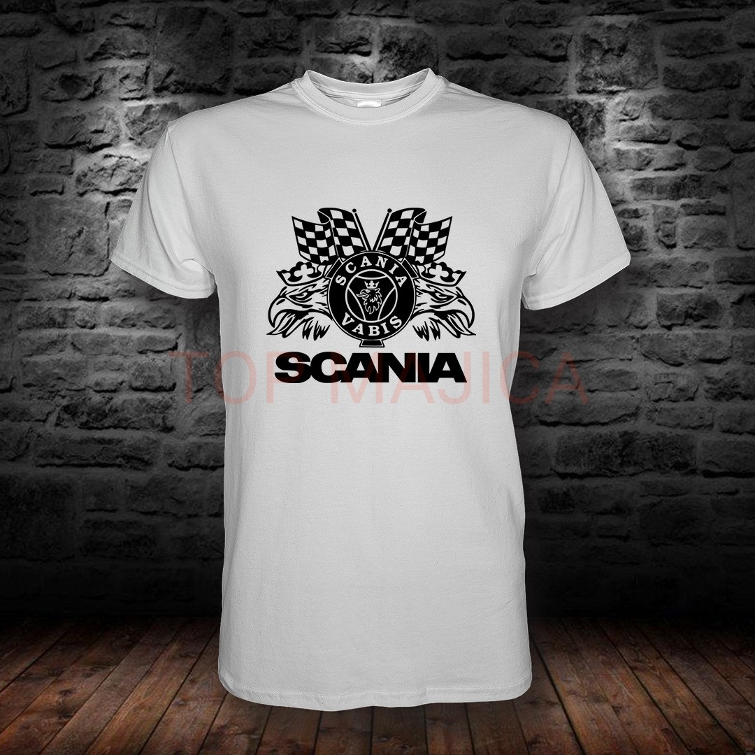 Scania Logo - Majica bela scania majica